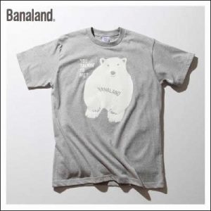 （MEN）　バナランド デザイン Tシャツ メンズ ブランド 白クマ　ホッキョクグマ　アニマル グラフィック